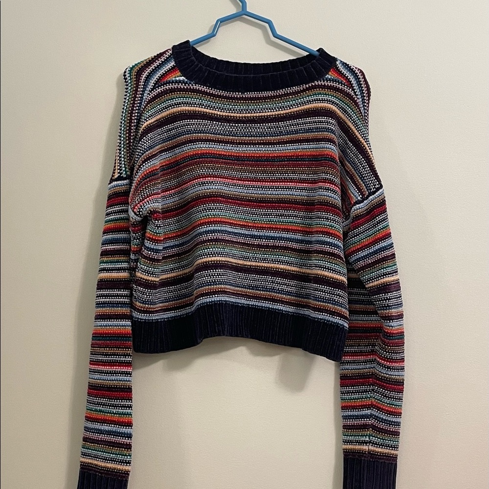 Soft Rainbow Striped Sweater